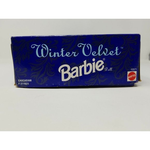 1995 Mattel AVON Exclusive Special Edition Winter Velvet Barbie Doll #15571 (o) - Picture 9 of 9